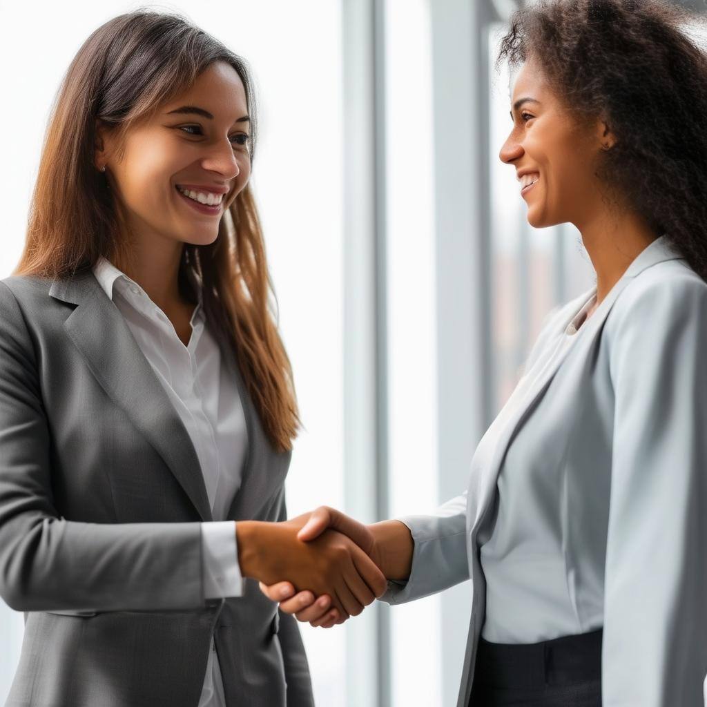business women shaking hands business women shaking hands